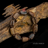 Vòng tay Trầm Hương cận chìm dạng hạt tự nhiên Hiếm ( size nam trung )