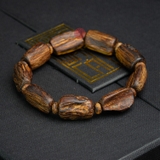 Vòng tay Trầm Hương cận chìm dạng hạt tự nhiên Hiếm ( size nam trung )