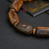 Vòng tay Trầm Hương cận chìm dạng hạt tự nhiên Hiếm ( size nam trung )