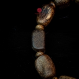 Vòng tay Trầm Hương cận chìm hạt tự nhiên cho nam (size nhỏ)