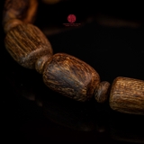 Vòng tay Trầm Hương cận chìm hạt tự nhiên cho nam (size nhỏ)