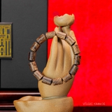 Vòng Tay Trầm Hương lu thống cận chìm cho nam (10x12mm)