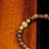 Vòng tay Trầm Hương cho nữ 6 li cận chìm mix Ngọc