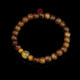 Vòng tay Trầm Hương cho nữ 6 li cận chìm mix Ngọc