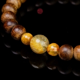 Vòng tay Trầm Hương cho nữ 6 li cận chìm mix Ngọc