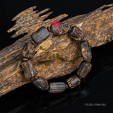 Vòng tay Trầm Hương cận chìm dạng hạt tự nhiên Hiếm ( size nam to )