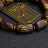 Vòng tay Trầm Hương cận chìm dạng hạt tự nhiên Hiếm ( size nam to )