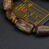 Vòng tay Trầm Hương cận chìm dạng hạt tự nhiên Hiếm ( size nam to )