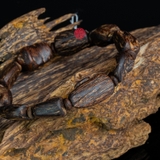 Vòng tay Trầm Hương cận chìm dạng hạt tự nhiên Hiếm ( size nam to )