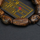 Vòng tay Trầm Hương cận chìm dạng hạt tự nhiên Hiếm ( size nam to )