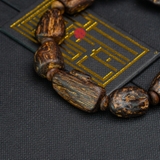 Vòng tay Trầm Hương cận chìm dạng hạt tự nhiên Hiếm ( size nam to )