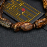 Vòng tay Trầm Hương cận chìm dạng hạt tự nhiên Hiếm ( size nam trung )