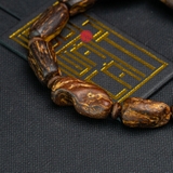 Vòng tay Trầm Hương cận chìm dạng hạt tự nhiên Hiếm ( size nam trung )