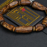 Vòng tay Trầm Hương cận chìm dạng hạt tự nhiên Hiếm ( size nam nhỏ )