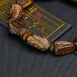 Vòng tay Trầm Hương cận chìm dạng hạt tự nhiên Hiếm ( size nam nhỏ )