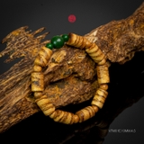 Vòng trầm hương trúc banh quầng 10 li mix cẩm thạch