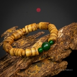 Vòng trầm hương trúc banh quầng 10 li mix cẩm thạch