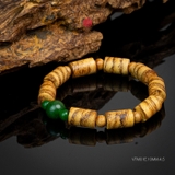 Vòng trầm hương trúc banh quầng 10 li mix cẩm thạch