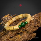 Vòng trầm hương trúc 10 li mix cẩm thạch