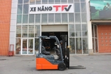Xe nâng điện cũ 1,5 tấn Toyota 8FBE15. Khung FSV4500. Sản xuất 2016. Mã XC.B15TOT45.00532