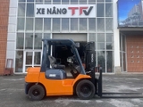 Xe nâng dầu cũ 2,5 tấn Toyota 7FD25 nâng cao 3m 2003. Mã XC.D25TOS30.00586