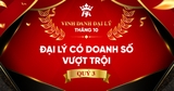 VINH DANH ĐẠI LÝ THÁNG 10: ĐẠI LÝ CÓ DOANH SỐ VƯỢT TRỘI QUÝ 3