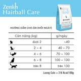 Thức ăn hạt mềm cho mèo Zenith Hairball