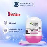 Lăn khử mùi Garnier bảo vệ 48h Invisible Black White Color