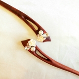 TRÂM CÀI TÓC ĐÍNH HOA MIX HẠT