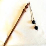 Trâm cài tóc tua rua đá đen