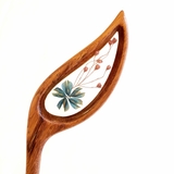 Trâm cài tóc gỗ - resin - HOA ĐUÔI THỎ
