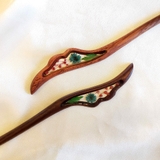 TRÂM CÀI TÓC GỖ RESIN - HOA NHIỀU CÁNH