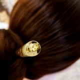 Trâm cài tóc gỗ- resin- hoa khô 57