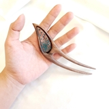 Trâm cài tóc gỗ- resin- HOA TUYẾT KHÔ 140