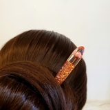 TRÂM CÀI TÓC GỖ RESIN - KIM TUYẾN