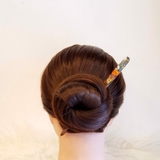 Trâm cài tóc gỗ-resin-ống-snowycam&sao 125