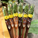 TRÂM CÀI TÓC GỖ-RESIN & SNOWY VÀNG - DƯƠNG SỈ