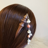 Trâm cài tóc tua rua hạt bẹt thả