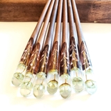 TRÂM CÀI TÓC GỖ-RESIN & SNOWY XANH 2 HOA