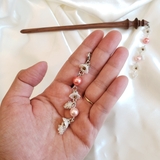 Trâm cài tóc tua rua hạt bẹt thả