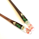 TRÂM CÀI TÓC GỖ - RESIN SNOWY - ĐUÔI 1 THỎ