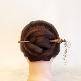 Trâm cài tóc tua rua hoa bẹt chùm thả