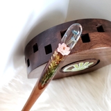 Trâm cài tóc gỗ- resin- hoa khô 97