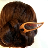 Trâm cài tóc gỗ- resin- hoa khô 10