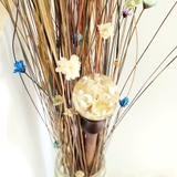 TRÂM CÀI TÓC GỖ-RESIN CẦU 25MM - SNOWY