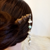 Trâm cài tóc tua rua hạt bẹt thả