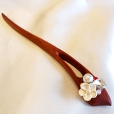 TRÂM CÀI TÓC ĐÍNH HOA MIX HẠT