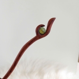 TRÂM CÀI TÓC GỖ ĐÍNH ĐÁ - GIỮA