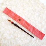 Trâm cài tóc gỗ- resin- hoa khô 35