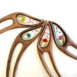 Trâm cài tóc gỗ- resin- SNOWY - DƯƠNG SỈ